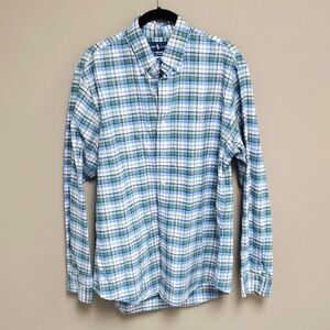 ‎RALPH LAUREN Blue/Green/Pink Plaid Shirt - Size Large